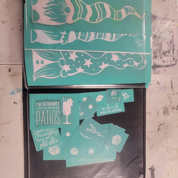 Bundle 1 ~ Reusable Silk Screen Stencils ~ 18 x 15 Binder ~ Farmhouse, Gnomes - Picture 11 of 16